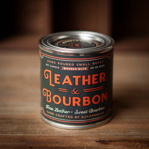 Leather & Bourbon Soy Candle