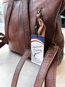 Tooled Leather Backpack