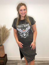 Load image into Gallery viewer, Freebird Graphic Tee Dress
