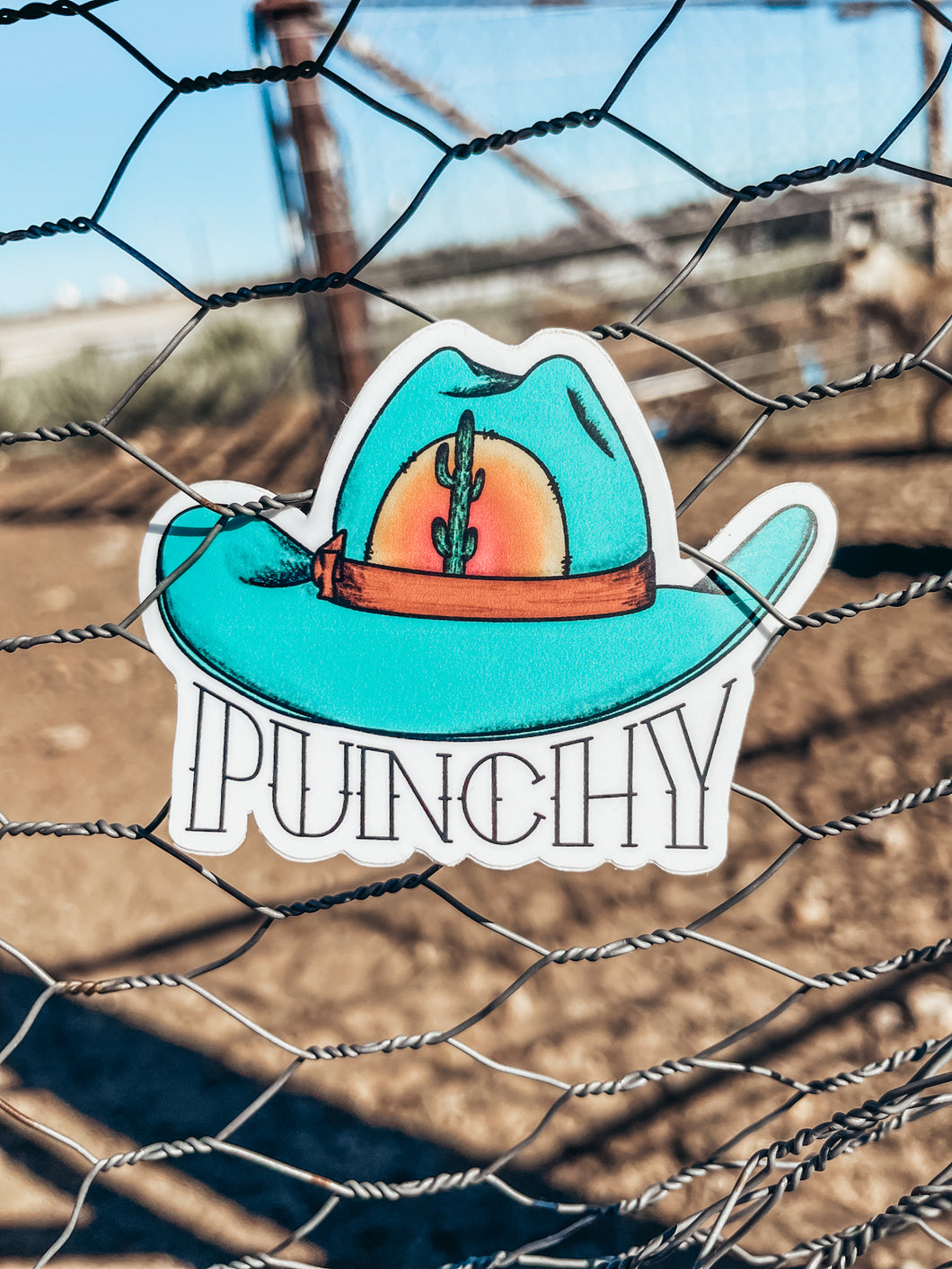Punchy Hat Sticker