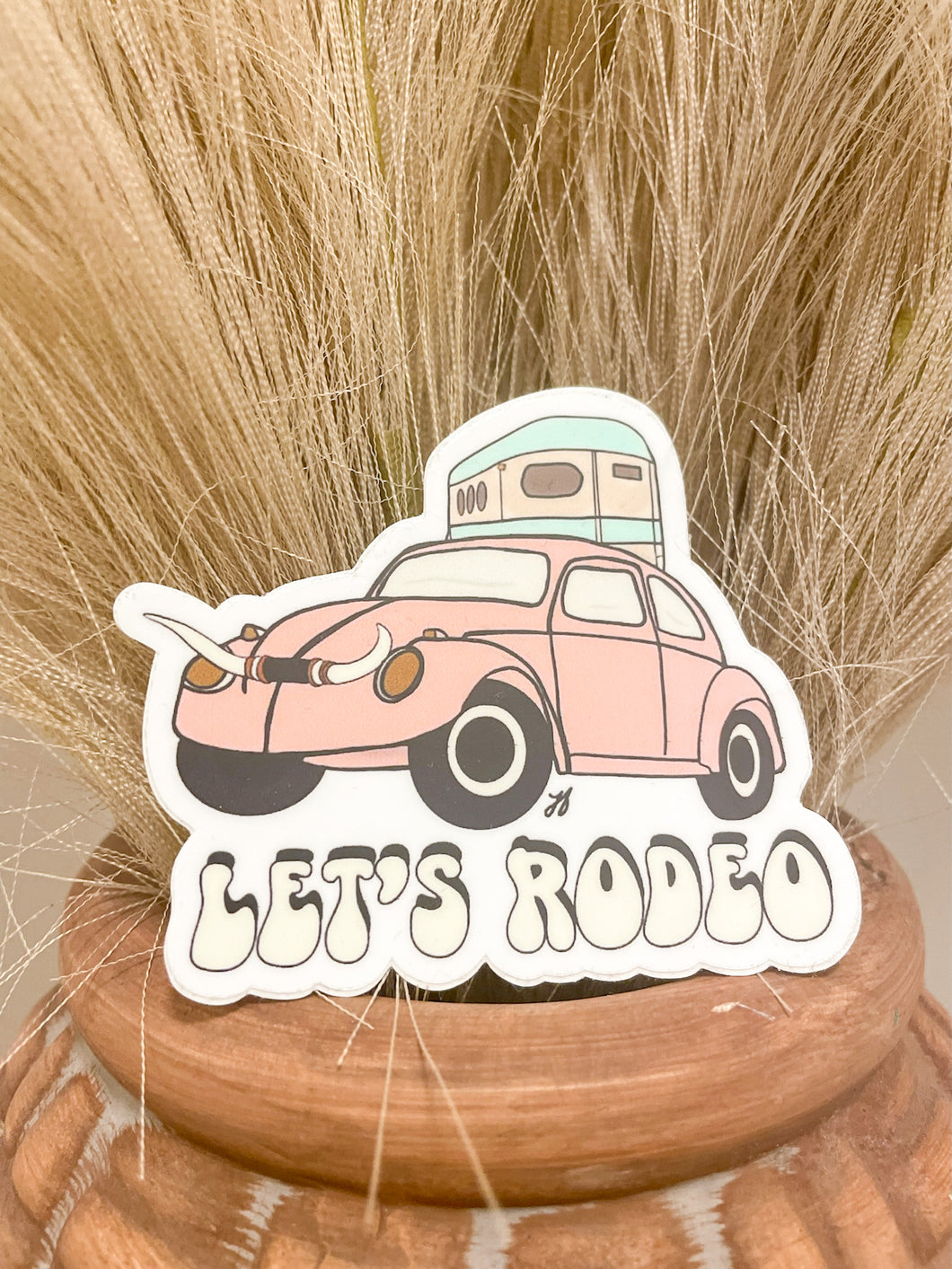 Let's Rodeo Sticker