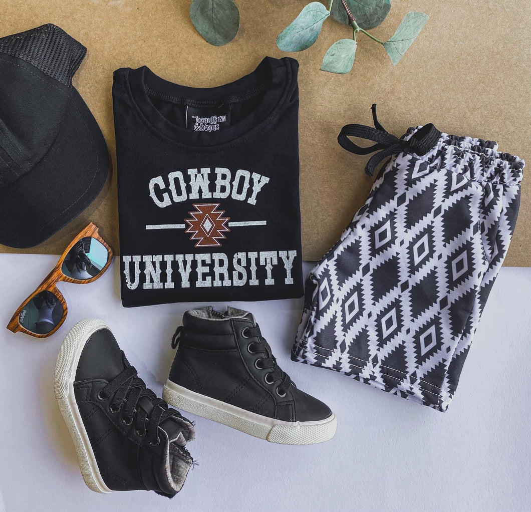 Cowboy University Kids Tee