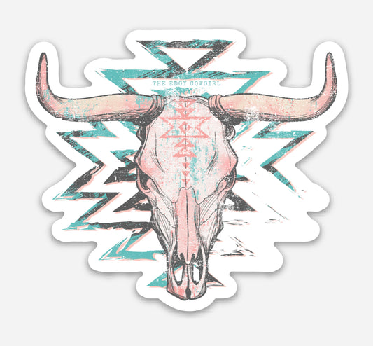 Aztec Skull Sticker