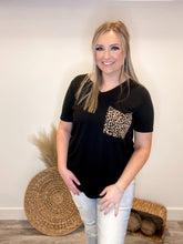 Load image into Gallery viewer, Wild in Love Leopard Pocket Tee

