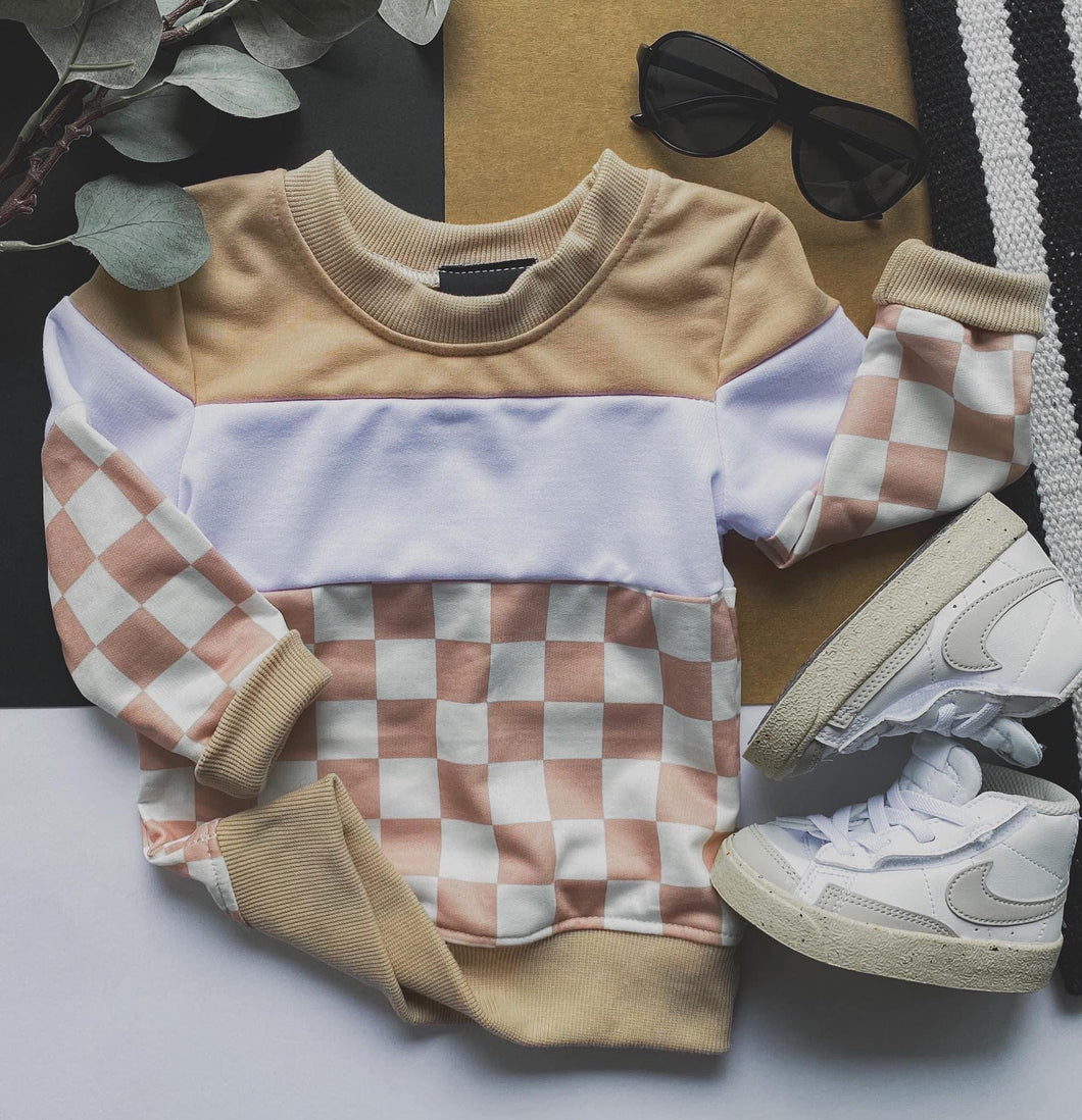 Kids Checkered Pullover