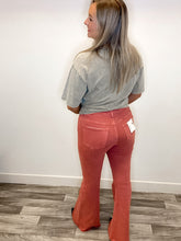 Load image into Gallery viewer, Margot Mineral Red Flare Jean
