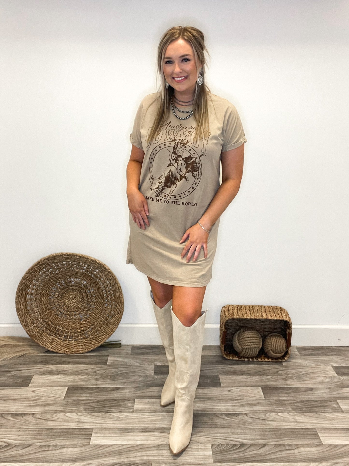 Take Me To The Rodeo Tee Dress