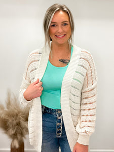 Only A Memory Ivory Cardi Sweater