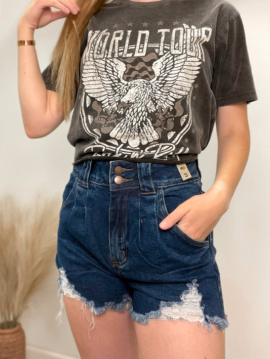 Buckle Up Babe Denim Short