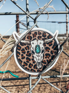 Cheetah Skull Sticker
