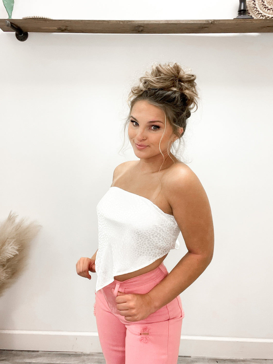 Cowboy's Dream Bandana Top in White