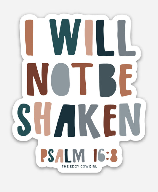 Not Shaken Sticker